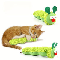HKM-3038397 Interactive Plush Cat Toy Pillow - Soft and Durable, No Battery Required, Ideal for Endless Play