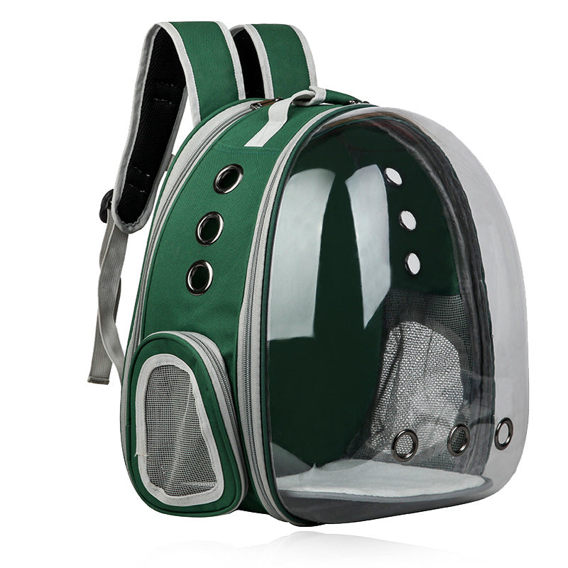 HKM-3039165 Portable Cat Space Capsule with Transparent Window and Safety Features