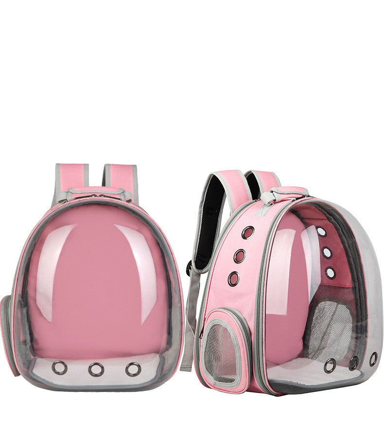 HKM-3039165 Portable Cat Space Capsule with Transparent Window and Safety Features