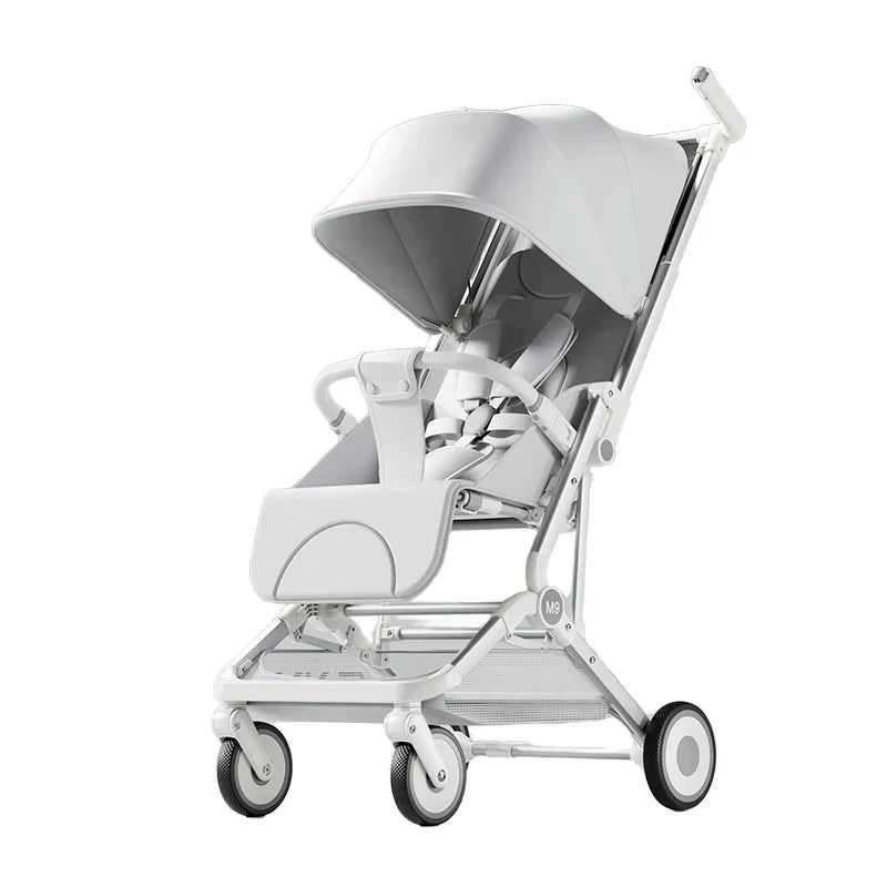 HKM-303955 Lightweight Folding Travel Baby Stroller with Detachable Canopy and Breathable Backrest