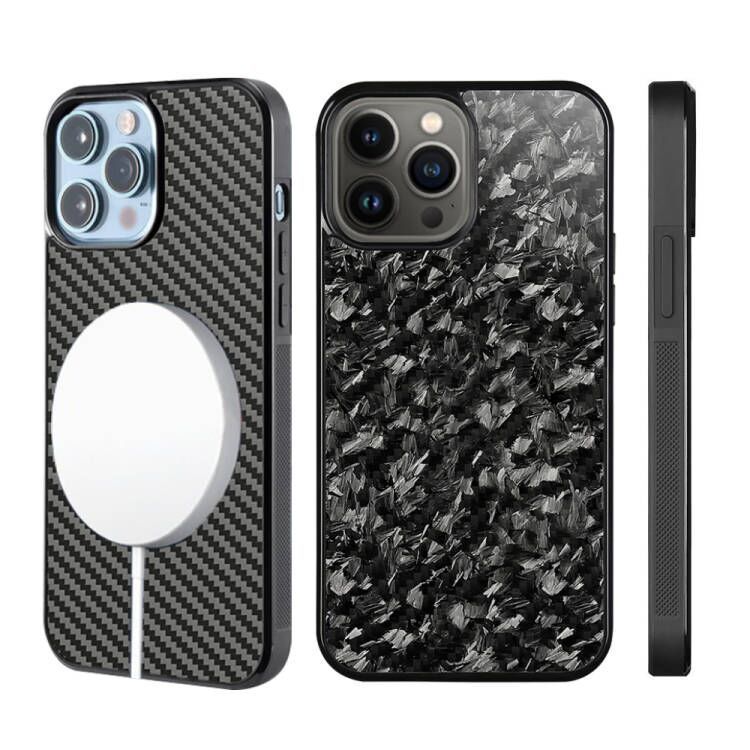 HKM-304019 Magnetic Carbon Fiber iPhone Case with Trendy Styles and Options
