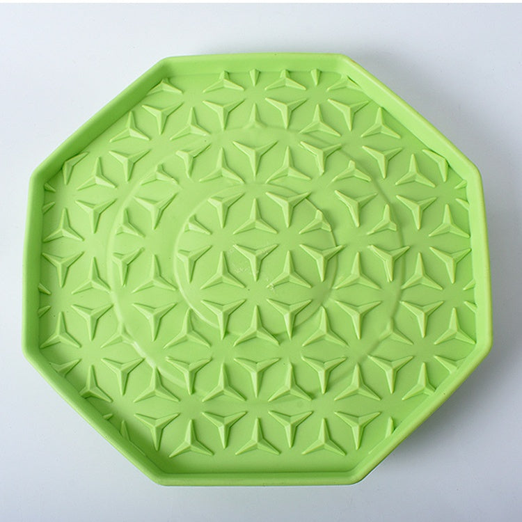 HKM-3040701 Colorful Pet Silica Gel Lick Mat with Suction Cups for Mess-Free Treat Time