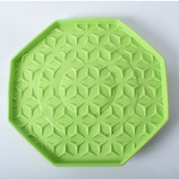 HKM-3040701 Colorful Pet Silica Gel Lick Mat with Suction Cups for Mess-Free Treat Time