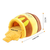 HKM-3040957 Cozy Honey Pot Cat Nest ¨C Warm Cloth Cat Bed for Comfortable Resting