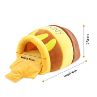 HKM-3040957 Cozy Honey Pot Cat Nest ¨C Warm Cloth Cat Bed for Comfortable Resting