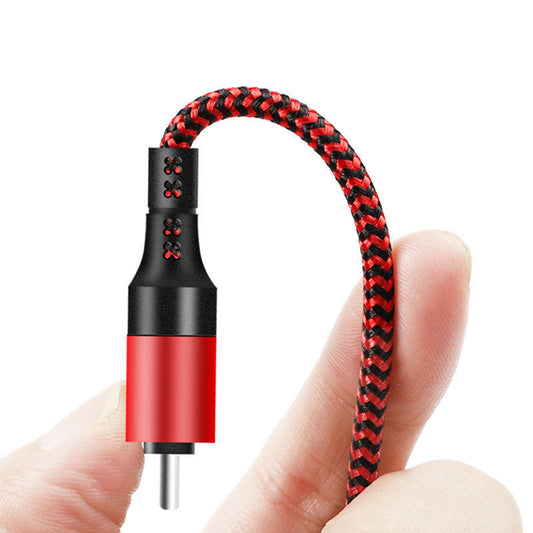 HKM-304147 Five-in-One Fast Charging Braided Data Cable - 1.2m Type C with 3A Current for Mobile Devices