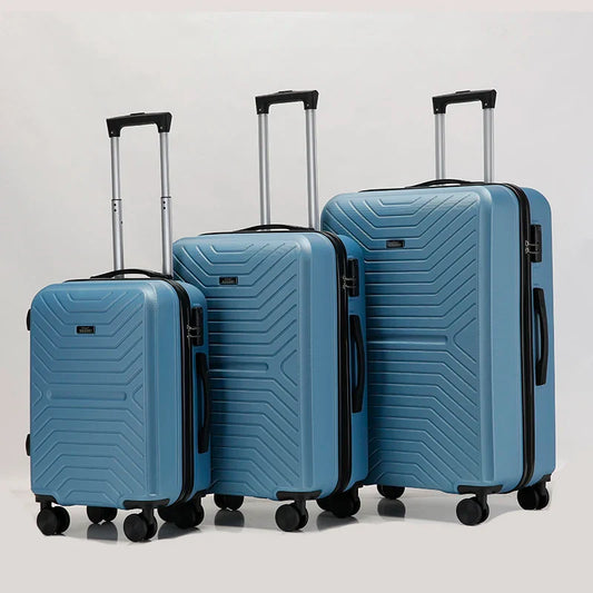 HKM-304147 Three-Piece Luggage Set with 20-Inch Trolley Suitcase for Travel