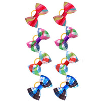 HKM-3041725 Plaid Bow Pet Head Flower Accessory for Stylish Decoration