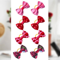 HKM-3041725 Plaid Bow Pet Head Flower Accessory for Stylish Decoration