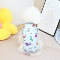 HKM-3042493 Casual Spring and Summer Pet Clothing for Dogs and Cats in Yellow, Blue, and White
