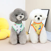 HKM-3042493 Casual Spring and Summer Pet Clothing for Dogs and Cats in Yellow, Blue, and White