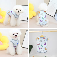 HKM-3042493 Casual Spring and Summer Pet Clothing for Dogs and Cats in Yellow, Blue, and White