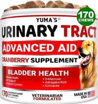 HKM-3042749 Cranberry Chews for Dogs - Natural UTI Support & Bladder Health - 170 Treats