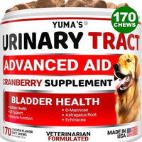 HKM-3042749 Cranberry Chews for Dogs - Natural UTI Support & Bladder Health - 170 Treats