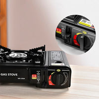HKM-304275 Portable Manual Butane Gas Stove for Indoor and Outdoor Cooking, Customisable Logo Options