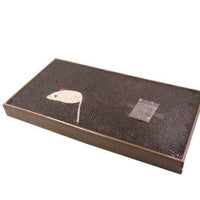 HKM-3042877 S-Shaped Cat Scratcher and Lounger with Catnip - Durable Corrugated Paper Mat for Healthy Claw Maintenance and Stress Relief