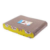 HKM-3042877 S-Shaped Cat Scratcher and Lounger with Catnip - Durable Corrugated Paper Mat for Healthy Claw Maintenance and Stress Relief