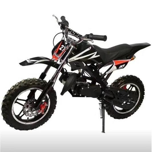HKM-304339 Child-Friendly 50cc 2-Wheel Gas-Powered Motorcycle with Disc Brakes and Steel Frame
