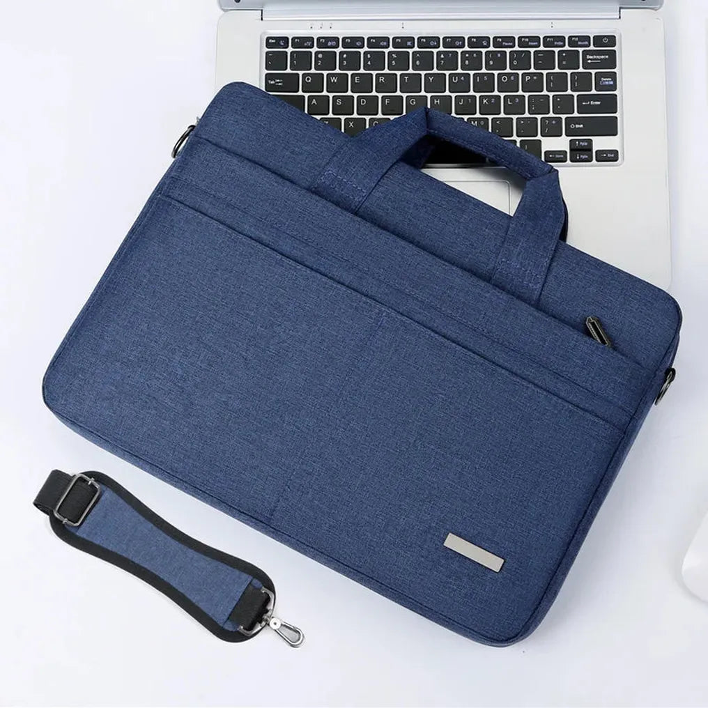 HKM-304467 Simple Stylish Unisex 15.6'' Computer Bag for Men and Women - Portable Single Shoulder Business Briefcase