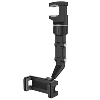 HKM-304467 Universal Car Rearview Mirror Phone Clip Holder - Multi-Scenario Use in Cyan and Black