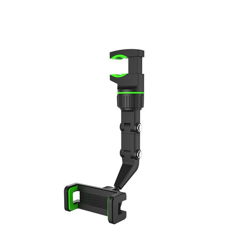 HKM-304467 Universal Car Rearview Mirror Phone Clip Holder - Multi-Scenario Use in Cyan and Black