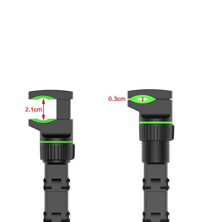 HKM-304467 Universal Car Rearview Mirror Phone Clip Holder - Multi-Scenario Use in Cyan and Black