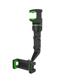 HKM-304467 Universal Car Rearview Mirror Phone Clip Holder - Multi-Scenario Use in Cyan and Black