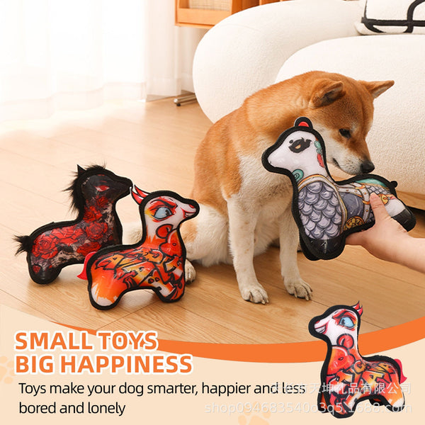 HKM-3045309 Colorful Cat Toy Assorted Animal Designs - PVC Fabric, 21 x 24 cm