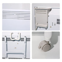 HKM-304531 Slim Electric Wall-Mounted Convector Heater with Adjustable Thermostat and Safety Features