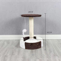 HKM-3045949 Cat Climbing Frame with Integrated Column in Multiple Color Options