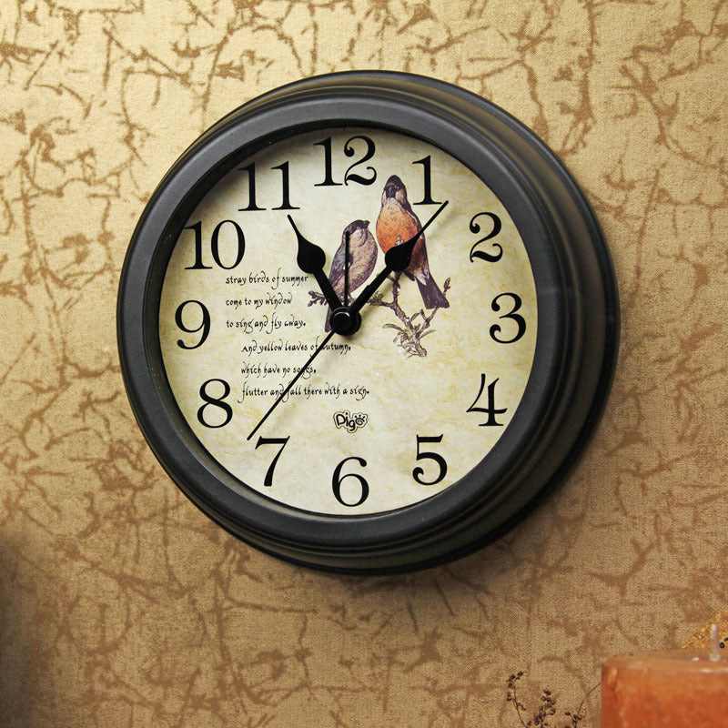 HKM-304595 Modern Round Alarm Clock with Video Display for Home and Office Use