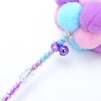 HKM-3047485 Three-Color Cat Ball Teaser Stick with Foldable Ears for Playful Fun