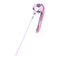 HKM-3047485 Three-Color Cat Ball Teaser Stick with Foldable Ears for Playful Fun