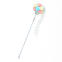 HKM-3047485 Three-Color Cat Ball Teaser Stick with Foldable Ears for Playful Fun