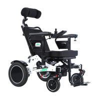 HKM-304787 Adjustable Multi-Functional Electric Wheelchair with Footrest and Headrest, Aluminum Alloy Frame