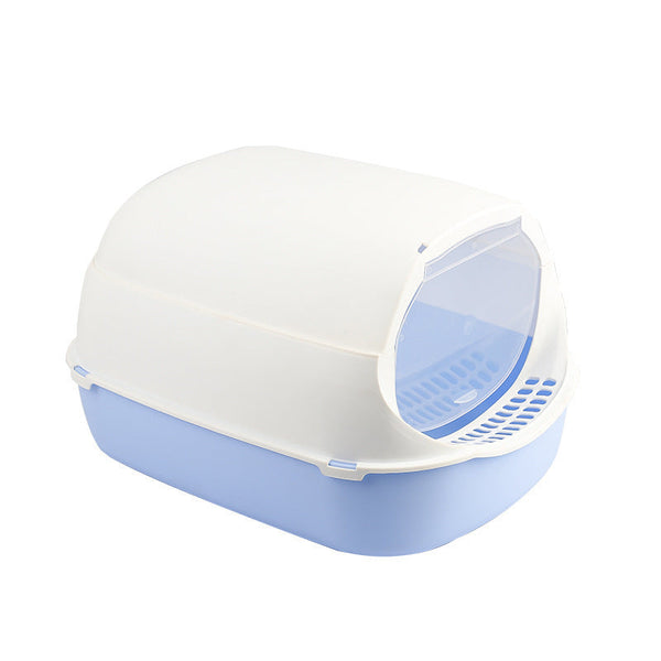 HKM-3048253 Fully Enclosed Foldable Splash-proof Cat Toilet in Various Colors