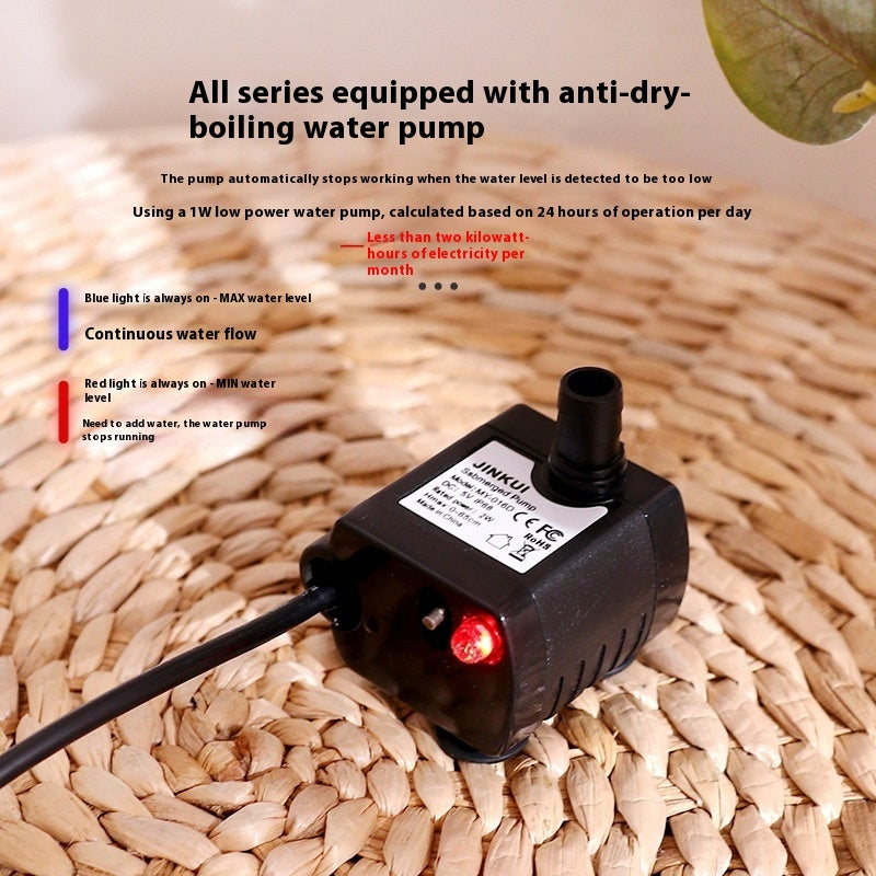 HKM-3048509 Crystal Ball Pet Water Dispenser with Automatic Circulation, 1800ml Capacity