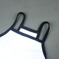 HKM-3049021 Casual Summer Cotton Camisole Vest for Pets in White and Black