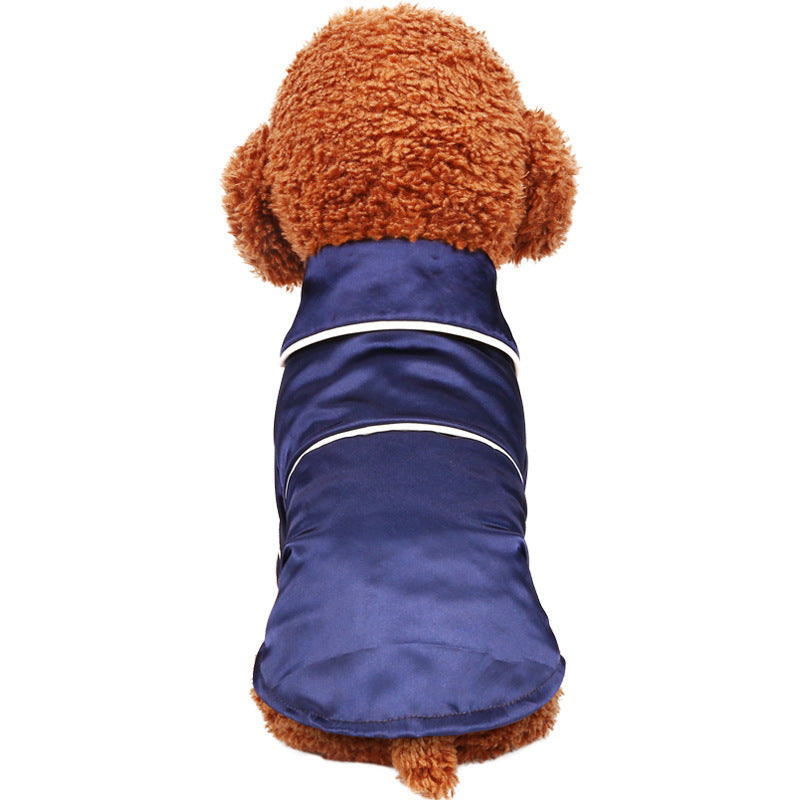 HKM-3049277 Silk Bathrobe Pajamas for Pets – Comfortable Polyester Cotton Robe in Sizes XS to XXL