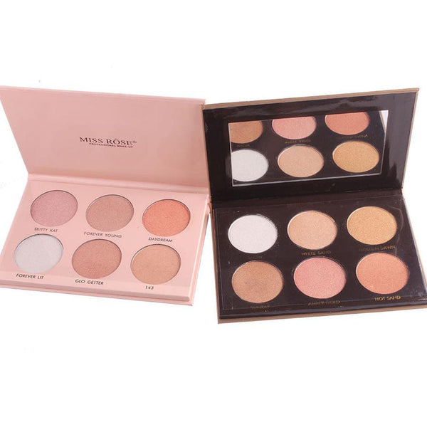 HKM-304979 MISS ROSE Highlighter Powder - Versatile Radiance for All Skin Types, Shades N1 & N2