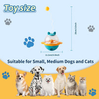 HKM-3049917 Interactive Food Dispensing Tumbler Toy for Dogs and Cats, IQ-Boosting Slow Feeder Treat Ball