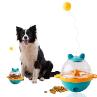 HKM-3049917 Interactive Food Dispensing Tumbler Toy for Dogs and Cats, IQ-Boosting Slow Feeder Treat Ball