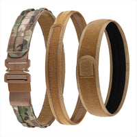 HKM-3050429 Tactical Nylon Magic Tape Belt ¨C Camouflage, Brown & Black Options, Adjustable Inner Outer Fit