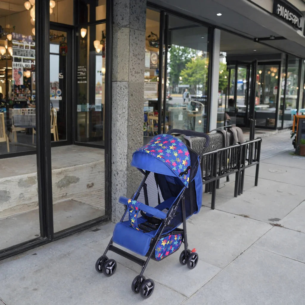 HKM-305107 3-in-1 Lightweight Baby Stroller with 5-Point Safety Harness, Foldable Design for Infants Aged 0-3