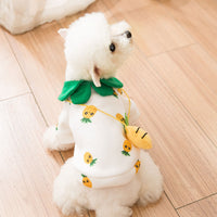 HKM-305171 Pineapple Backpack Sweater for Dogs - Cute & Breathable Milk Silk Design