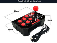 HKM-305235 4 in 1 Wired Game Controller for N-Switch - USB Connection, 3m Cable Length, ABS Material, Black