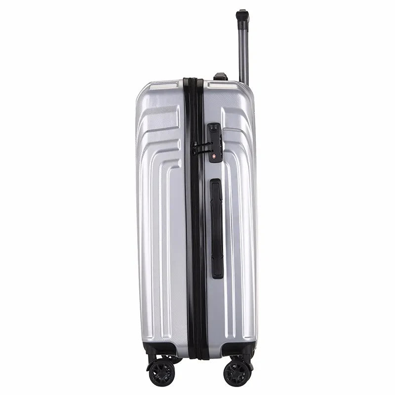 HKM-305299 Lightweight ABS/PC Merge Luggage with TSA Lock, Aluminium Frame and Silent Wheels