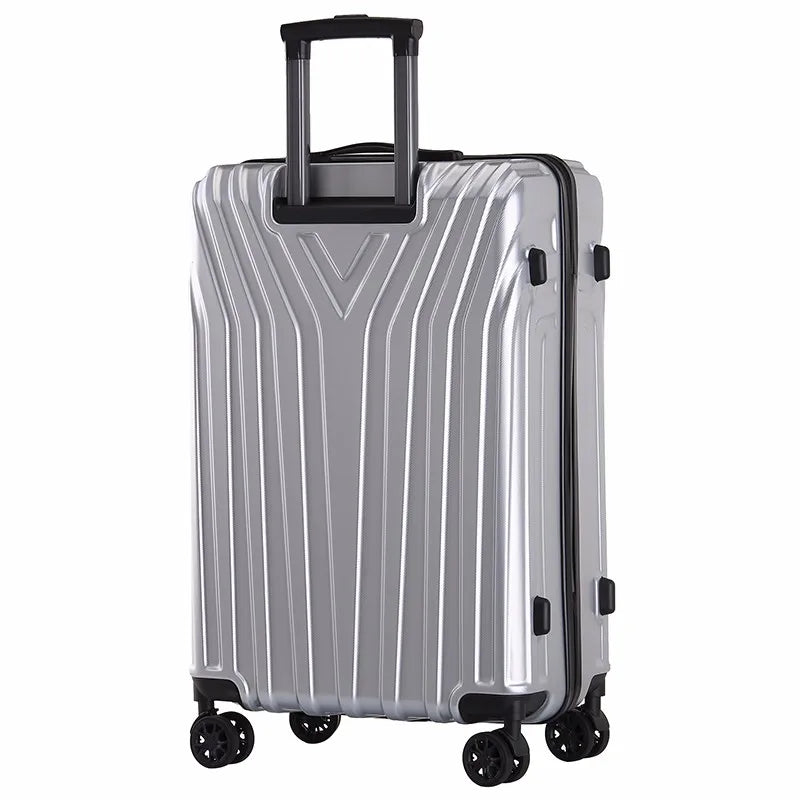 HKM-305299 Lightweight ABS/PC Merge Luggage with TSA Lock, Aluminium Frame and Silent Wheels