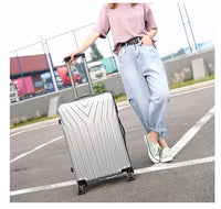 HKM-305299 Lightweight ABS/PC Merge Luggage with TSA Lock, Aluminium Frame and Silent Wheels