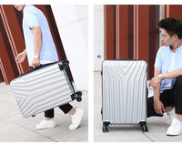 HKM-305299 Lightweight ABS/PC Merge Luggage with TSA Lock, Aluminium Frame and Silent Wheels